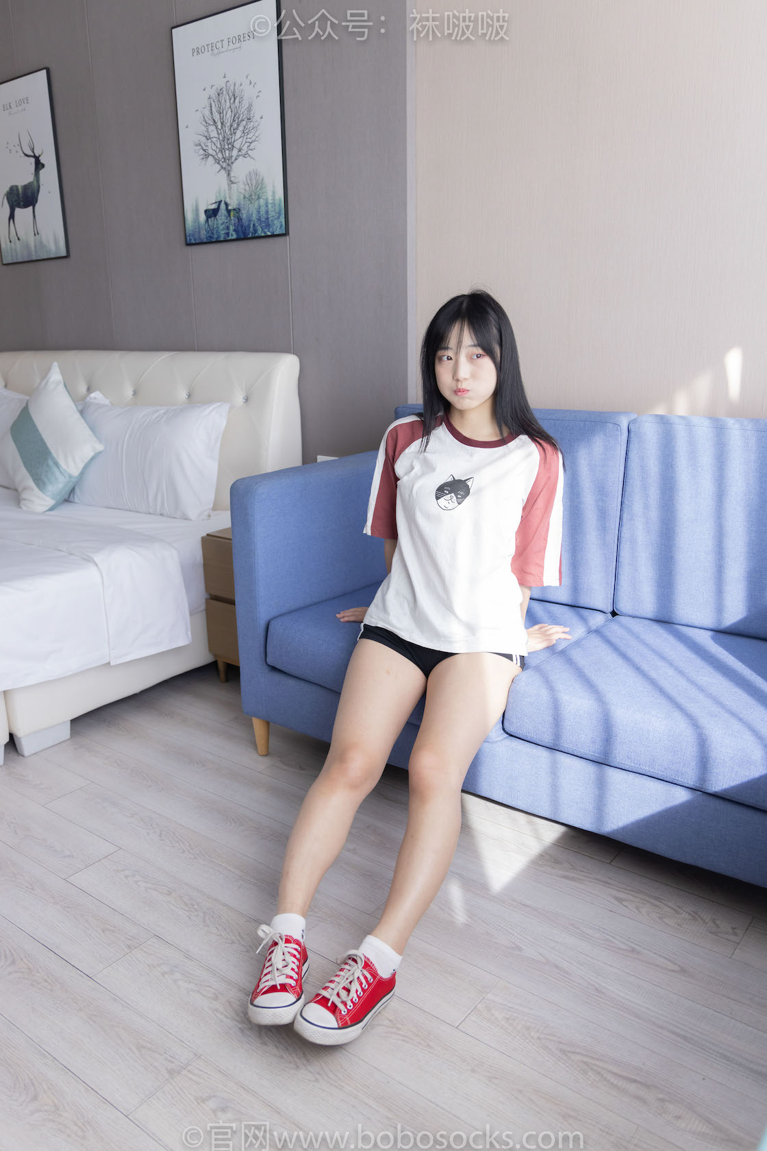 袜啵啵  036期：菠萝-帆布鞋、白棉袜、裸足-1.jpg